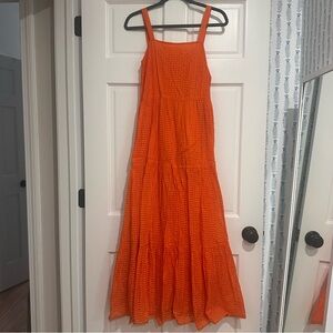 Oliphant Vibrant Orange Maxi Dress